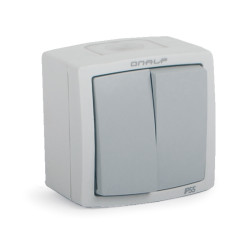 Va et vient + poussoir étanche