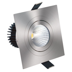 Spot orientable carré alu brossé