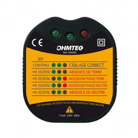 Testeur de prise 2P+T