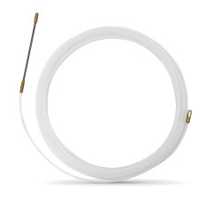 Aiguille tire fil de 10m blanc Ø3mm à embout fixe