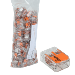 200 Wago à levier 221-412 / 2 entrées