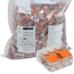 2500 Wago à levier 221-413 / 3 entrées