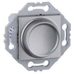 Variateur universel gris alu. LED 200W Maxi./ halogène 400W maxi.