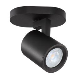 Spot Gu10 simple orientable noir - 8W max sans ampoule