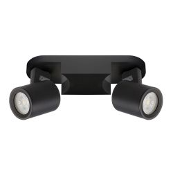 Spot Gu10 double orientable noir -  2x8W max sans ampoule