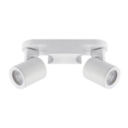 Spot Gu10 double orientable blanc -  2x8W max sans ampoule