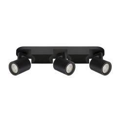 Spot Gu10 triple orientable noir - 3x8W max sans ampoule