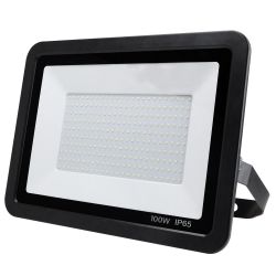 Projecteur 100W noir à LED extra plat - 4000K - 8000 lumens - IP65