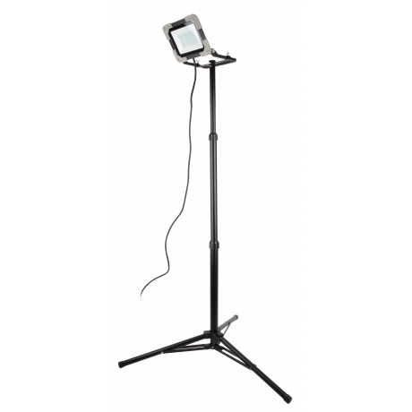 Projecteur de chantier à LED extra plat 50W sur trépied - 4000K - 5000 lumens - IP65
