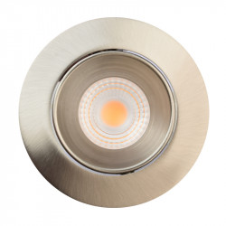 Spot à encastrer orientable variable 7W LED COB Alu Brossé